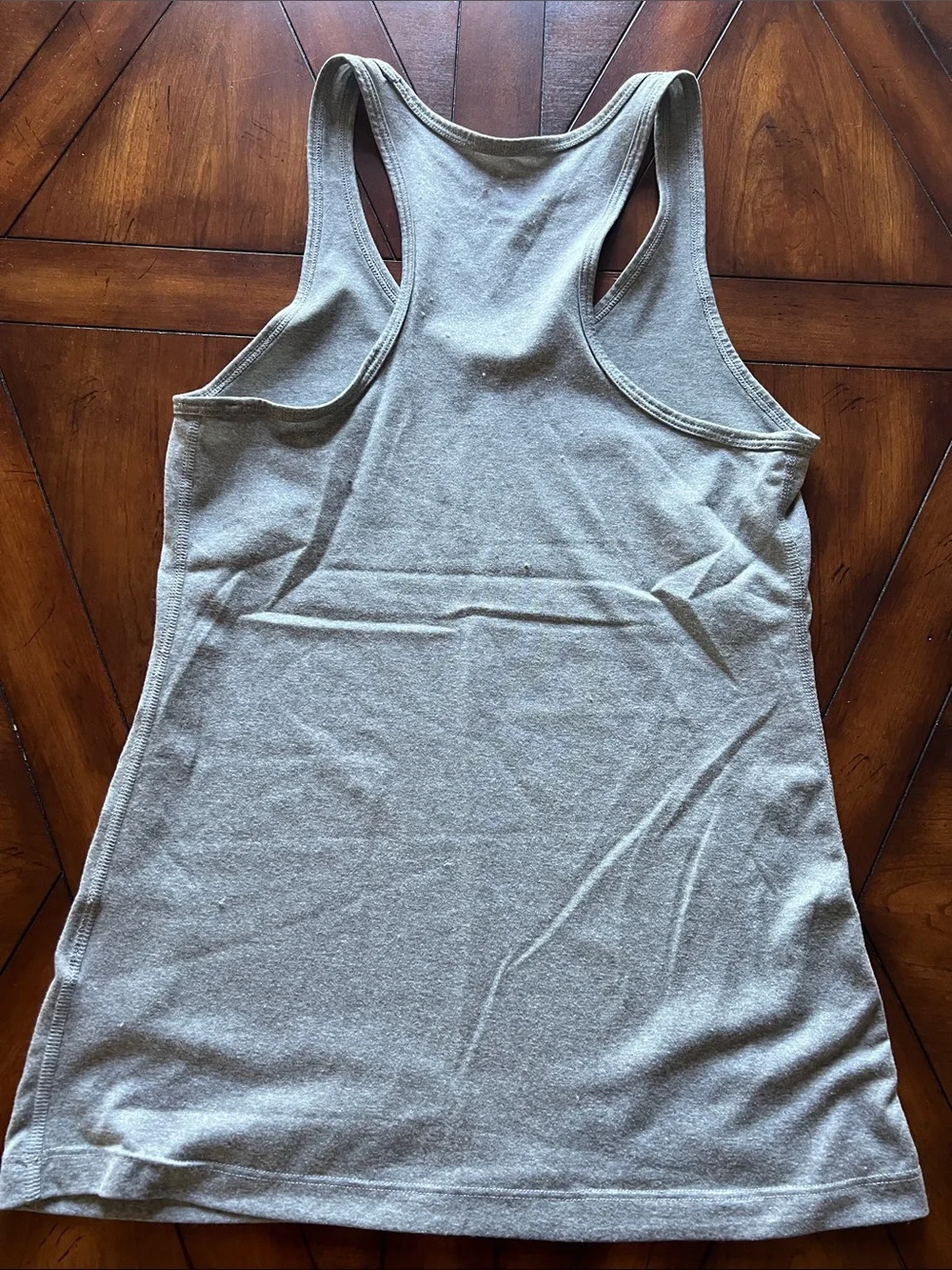 Nike Women's Light Gray Racerback Dri-FIT Tank